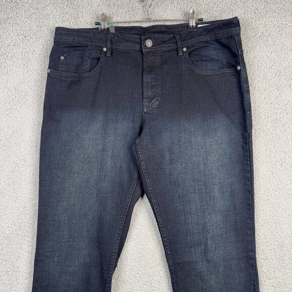 Buffalo David Bitton Jeans Mens 38x34 Dark Wash Jackson Straight Fit Stretch NWT - Picture 2 of 12